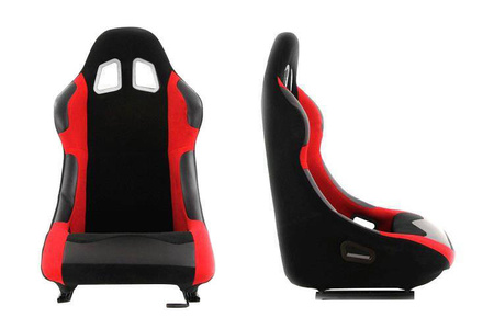 Fotel sportowy MONZA RACE PLUS Welur Red