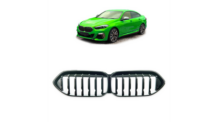 Grill sportowy pojedyncze żeberka Gloss Black BMW 2 F44 Gran 2020-obecnie