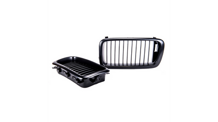 Grill sportowy pojedyncze żeberka Matt Black BMW 7 E38 przed liftem 1994-1999