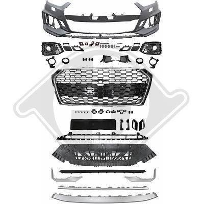 ZDERZAK AUDI A5 18- SPORT CHROME SILVER PDC