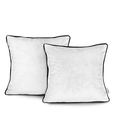 POSZEWKA DEKORACYJNA VELVET 1 SZT. 45 x 45 CM POKROWIEC NA PODUSZKĘ AKSAMITNY Z LAMÓWKĄ