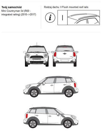 Bagażnik dachowy CRUZ S-FIX Mini Clubman Countryman