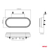 Lampa obrysowa LED OM-01-O owalna pomarańczowa AMIO-02374