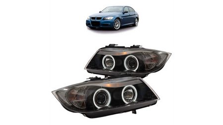 Zestaw Lamp Halogenowych Black CCFL BMW 3 E90 E91 2005-2012