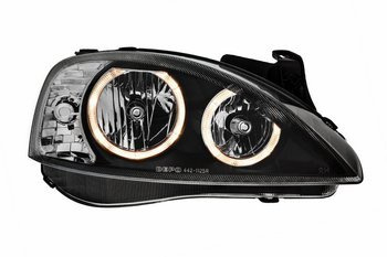 Reflektory lampy przednie Opel Corsa C Ringi Black