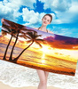 RĘCZNIK PLAŻOWY KĄPIELOWY 100 X 180 CM MIKROFIBRA DUŻY SZYBKOSCHNĄCY MIĘKKI KOLOROWY