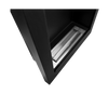 Biokominek wiszący Vertical czarny strukturalny mat