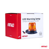 Lampa ostrzegawcza błyskowa kogut 80 LED magnes R10 12V 24V W14M AMIO-01503