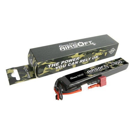 Gens ace 25C 1400mAh 2S1P 7.4V Airsoft Gun Lipo Battery with T Plug