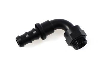 Końcówka chłodnicy oleju 90° M22 na wąż AN10 nasuwana