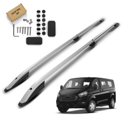 Relingi dachowe Ford Tourneo Custom I V362 L2 | LWB 2012-2023 Srebrny LONG