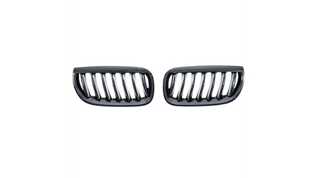 Grill sportowy pojedyncze żeberka Gloss Black BMW X3 E83 przed liftem 2003-2006