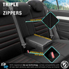 Komplet pokrowców na fotele samochodowe OTOM LIMITED 101 BLACK/RED 3-ZIP