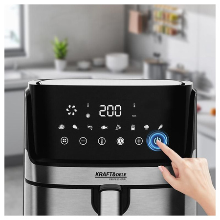 AIRFRYER FRYTKOWNICA BEZTŁUSZCZOWA 8L KRAFT&DELE KD4101 1850W