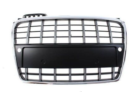 GRILL AUDI A4 B7 S8-STYLE CHROME-BLACK (05-08) PDC