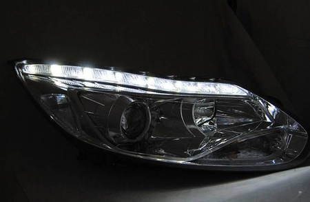 Lampy Przednie nowe  FORD FOCUS MK3 11- 10.14 LED CHROME