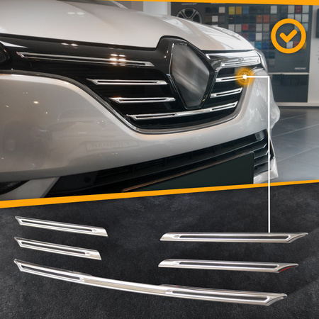 Listwy atrapy przedniej Renault Megane Grandtour PRE-FL 2016-2020