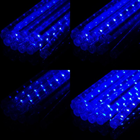 LAMPKI ZEWNĘTRZNE 192 LED METEORY 30CM SPADAJĄCY ŚNIEG SOPLE DESZCZ