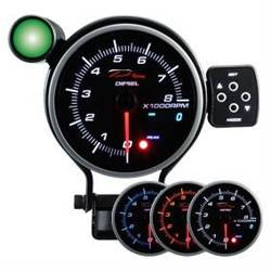 Zegar DEPO seria PK DUAL 95MM Obrotomierz Diesel