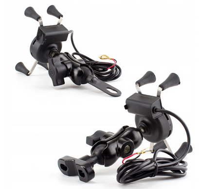 Uchwyt ładowarka na motocykl skuter USB 5V 2.1A 