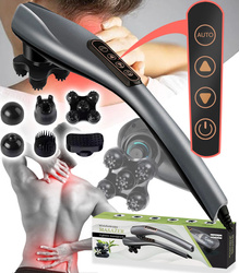 MASAŻER WIELOFUNKCYJNY RĘCZNY ELEKTRYCZNY WIBRACYJNY GŁĘBOKI MASAŻ 6 GŁOWIC MASUJĄCYCH ANTYCELULITOWYCH DO CIAŁA MIĘŚNI PLECÓW