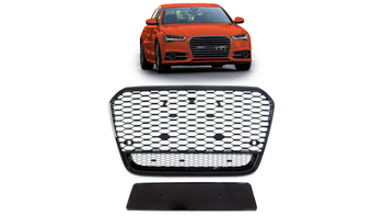 Grill sportowy Gloss Black AUDI A6 C7 Facelift 2015-2018