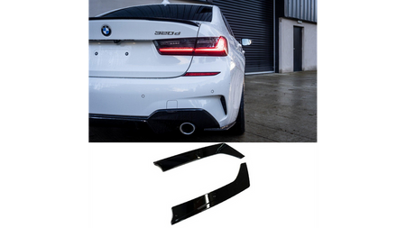 Splittery boczne tylnego zderzaka Vent Gloss Black BMW 3 G20 G21 przed liftem 2019-obecnie