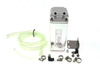 Oil catch tank 0.9L 9mm D1Spec Silver Square