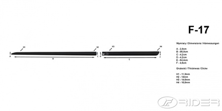 Fiat Punto III listwy boczne