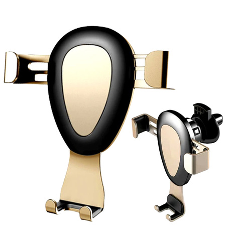 UCHWYT NA TELEFON DO SAMOCHODU NA KRATKE GRAWITACYJNY ZŁOTY