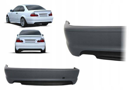 ZDERZAK TYLNY M-P BMW E46 COUPE/CABRIO 99-07 B PDC
