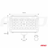 Lampa robocza halogen LED szperacz AWL09 28 LED 12V 24V AMIO-02423