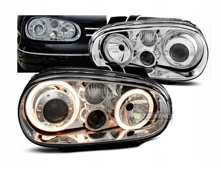 Reflektory przednie VW Golf IV CHROM RINGI