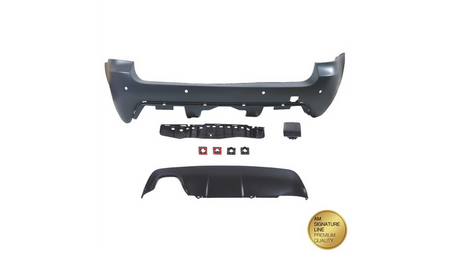 Tylny zderzak sport PDC zestaw z dyfuzorem  BMW 5 (E61) Touring Facelift 2007-2010