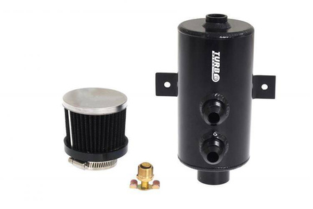 Oil catch tank 0.75L AN10 TurboWorks Czarny