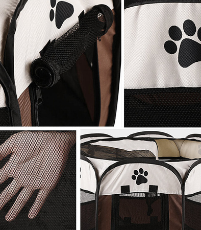 KOJEC DLA PSA KOTA ROZMIAR M SKŁADANY PRZENOŚNY UNIWERSALNY LEGOWISKO KLATKA NAMIOT