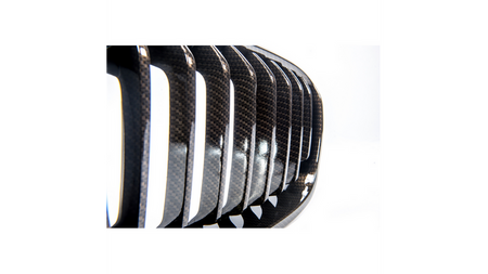 Grill sportowy pojedyncze żeberka Carbon Look BMW 1 F20 F21 przed liftem 2011-2015