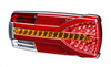Lampa zespolona tylna HOR 87 - Carmen, diodowa 12/24 V, prawa, z oświetleniem tablicy rejestracyjnej, przewód 6x0,5 mm2, długość 0,3 m + peszel + gniazdo 7-pin (nakładki na światło hamowania)