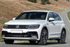 Volkswagen Tiguan 2 Czarna Nakładka (listwa) ochronna na zderzak tylny
