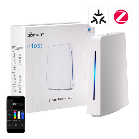 Bramka iHost Hub WiFi, ZigBee, Bluetooth, Matter SONOFF AIBridge-26, 4GB, LAN