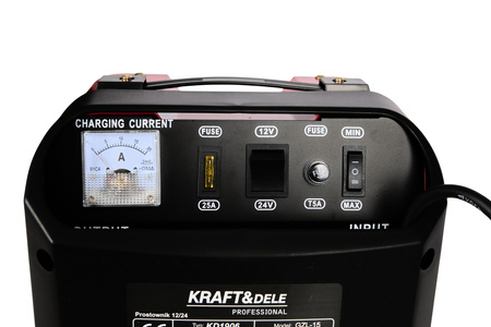 Prostownik samochodowy 12/24V 15A 150Ah KD1906