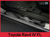Czarne Nakładki ochronne progowe (4 szt.) Toyota Rav 4