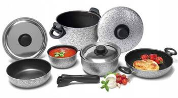 Garnki do gotowania aluminiowe 9-częściowy Rocky
