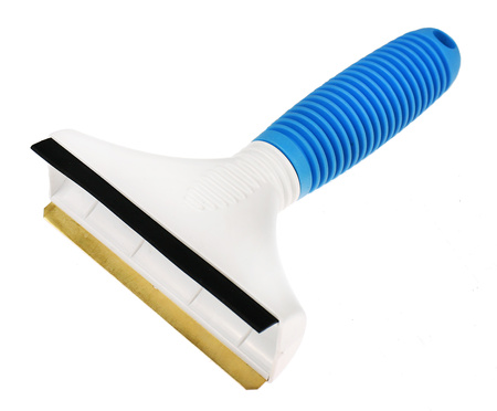 Mosiężny skrobak z uchwytem GRIPON i gumką do wody PRODUKT POLSKI!