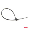 Taśmy opaski zaciskowe kablowe czarne 3,6x300mm - 100 szt. AMIO-02154