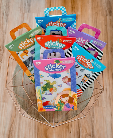 Zestaw naklejek z 2 planszami Apli Kids - Piraci