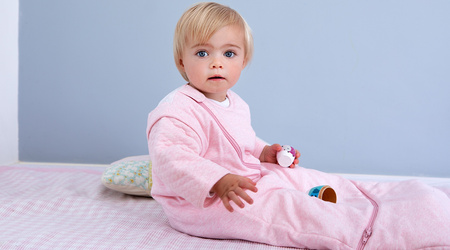 Śpiworek z rękawami Purflo 3-9 m. Różowy