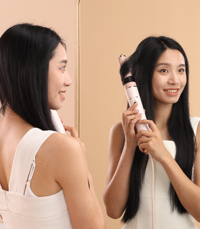 SUSZARKA DO WŁOSÓW 5w1 RÓŻOWA WIELOFUNKCYJNA 3 PRĘDKOŚCI NAWIEWU 3 POZIOMY TEMPERATURY ZIMNY NAWIEW JONIZACJA DO SUSZENIA LOKÓW WYGŁADZANIA