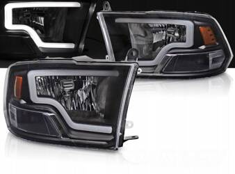 Lampy reflektory BLACK LED do Dodge Ram 09-18