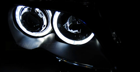 Lampy Bmw E46 01-05 Sedan Ringi Led Black Soczewki